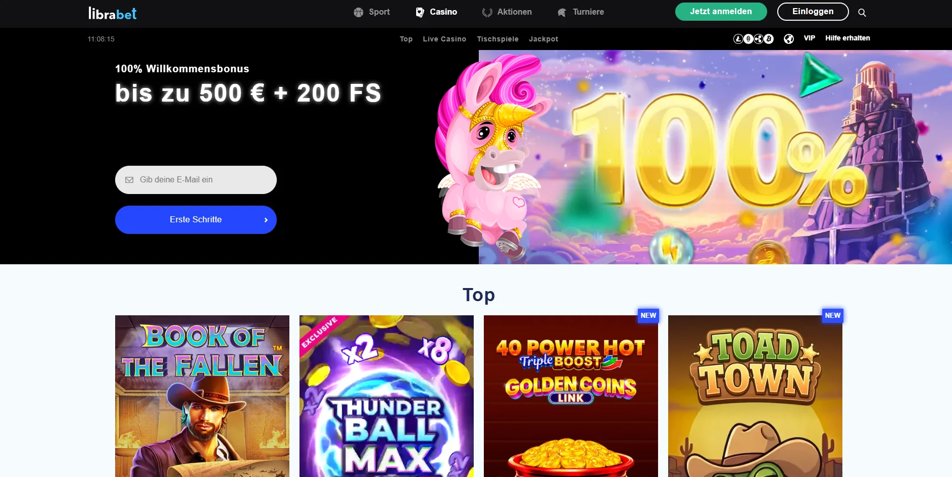 Librabet Casino Screen